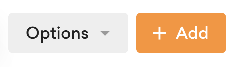 Screenshot of the add item button
