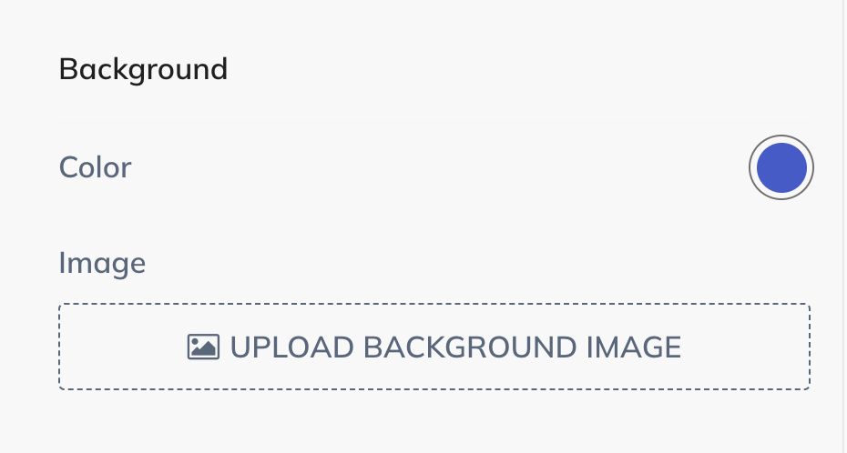 Screenshot of the custom code block background options