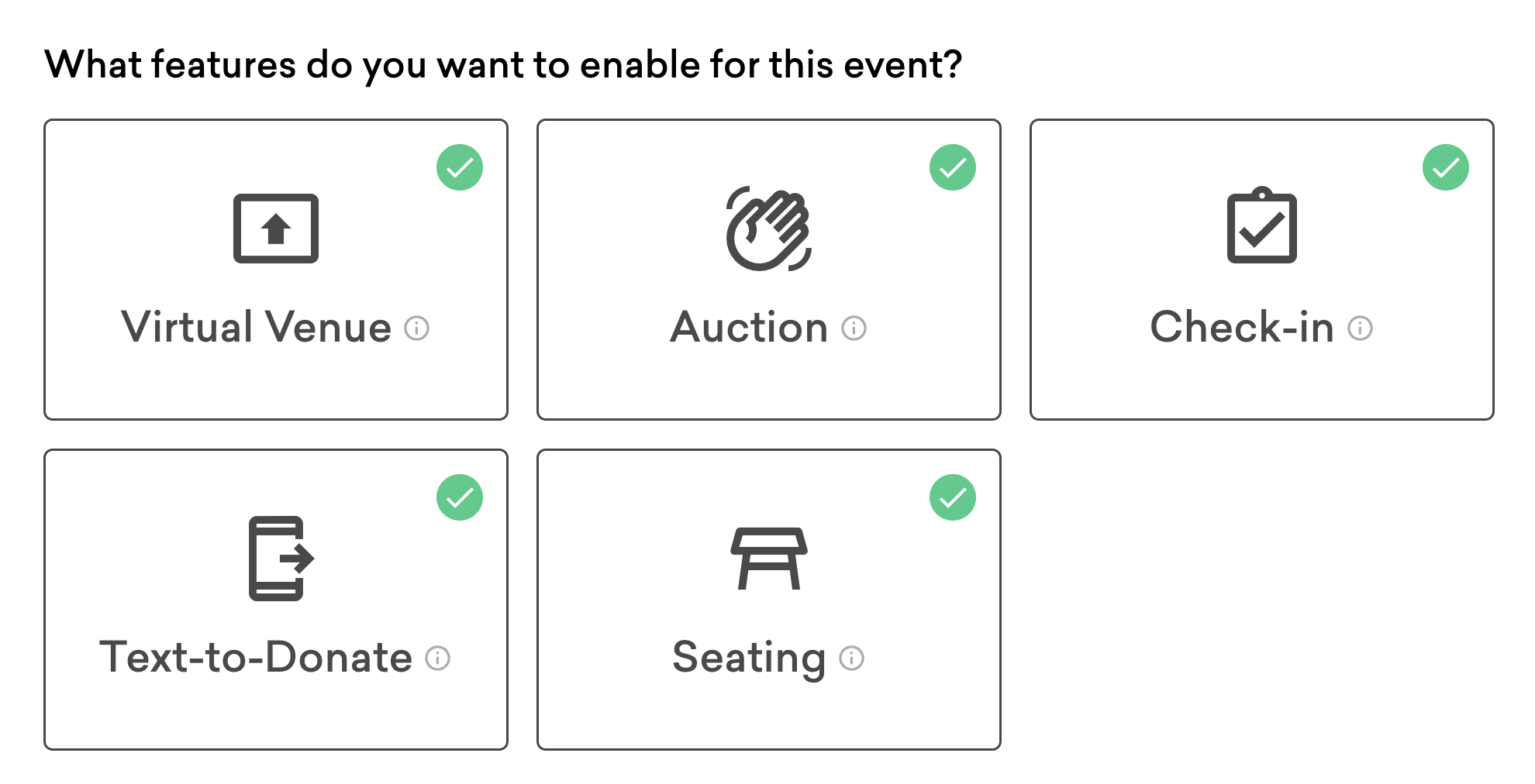 screenshot of the Classy Live features