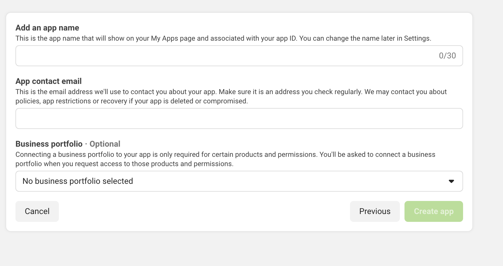 Create an app modal
