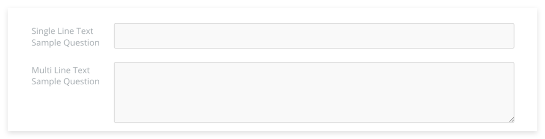 screenshot of an example custom question on a donation page