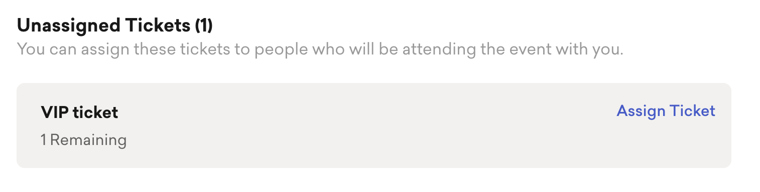screenshot of an unassigned ticket