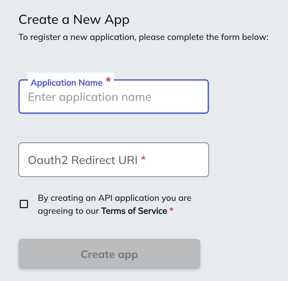 an image of the api form in classy manager