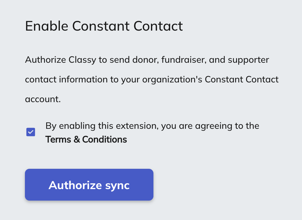 an image of the authorize sync option