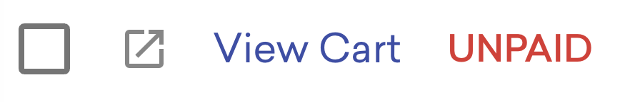 View cart button