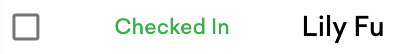 Check-in button