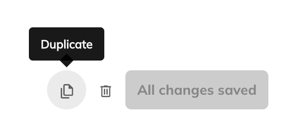 Screenshot of the duplicate report icon