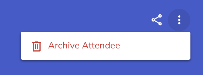 Archive an attendee