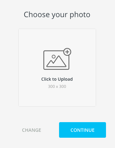 image of upload profile photo menu